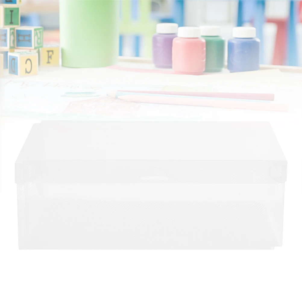

Flip-cover Plastic Shoe Box Case Shoes Boxes Organizer Transparent Thicken Girl