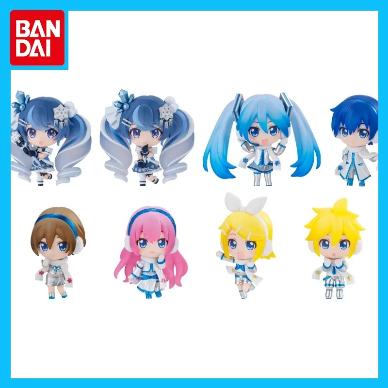 

Bandai Original Hatsune Miku Anime Figure SNOW MIKU KAITO MEIKO Action Figure Toys for Boys Girls Kids Gift Model Ornaments
