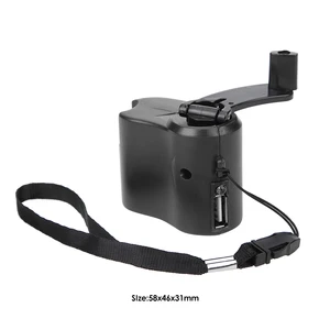 مولد يدوي محمول ، 5.5 فولت ، USB ، ABS ، خارجي ، بنك دينامو طاقة الطوارئ ، غلاف بلاستيكي ، أداة شحن كرنك ، شاحن سفر أفضل 12 مولدا لطاقة الدراجات - رقم 8