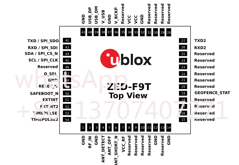 2PCS ZED-F9P-01B  RTK    Positioning board card customer shot