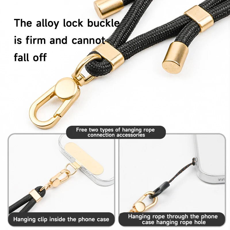 Mobile Phone Lanyard, Adjustable Outdoor Travel Climbing Rope, Mobile Phone Case Lanyard, Simple, Strong And Durable, Unisex