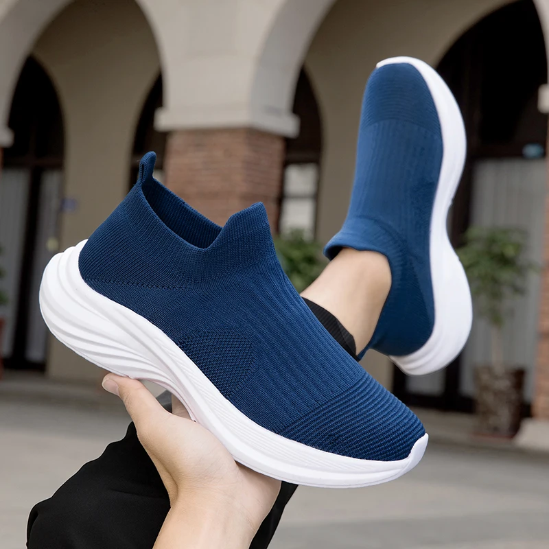 حذاء رجالي أحذية رياضية تنفس شبكة الانزلاق على احذية الجري في الهواء الطلق عدم الانزلاق زوجين الركض التدريب المشي لمسافات طويلة أحذية رياضية