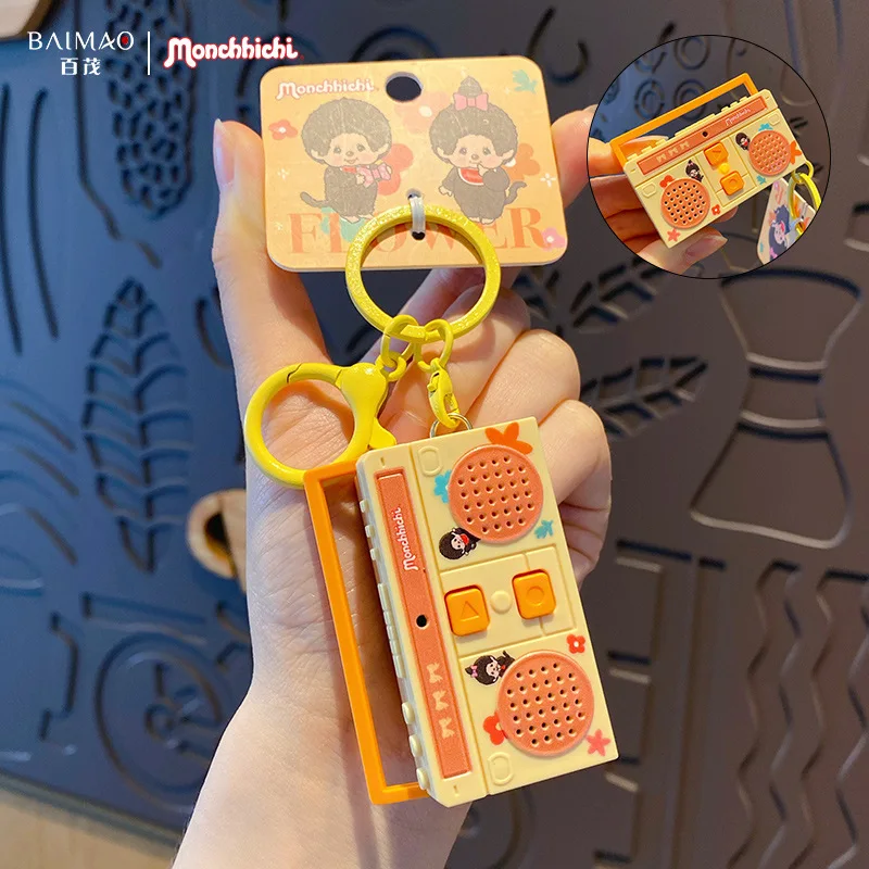 para ‌ Boneca Monchhichi Fofa, Mini Figuras de Ação, Pingente para Celular, Chaveiro, Pingente para Bolsa, para Mulheres, Pingente para Mochila e Bols
