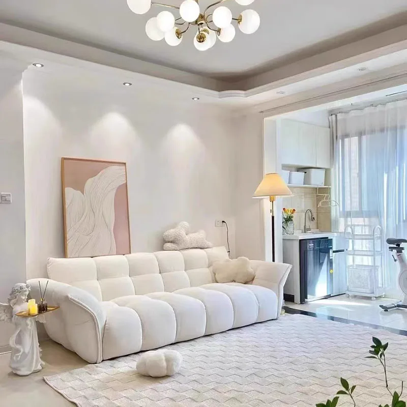 

Leather Sofa Furniture Coffee Tables Multifunction Folding Bed Chair Square Living Room Salon Sofas and Armchairs Muebles Set