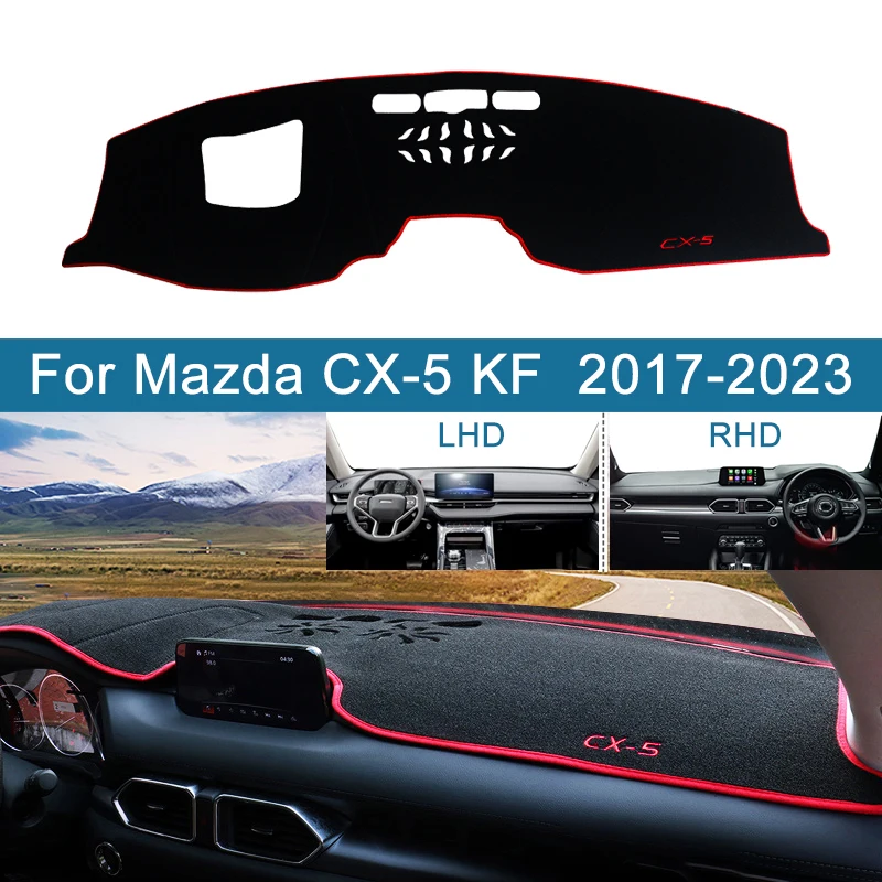 

For Mazda CX-5 CX5 CX 5 KF 2017 2018 2019 2020 2021 2022 2023 Car Dashboard Cover Avoid Light Pad Sun Shade Anti-UV Carpets Mat