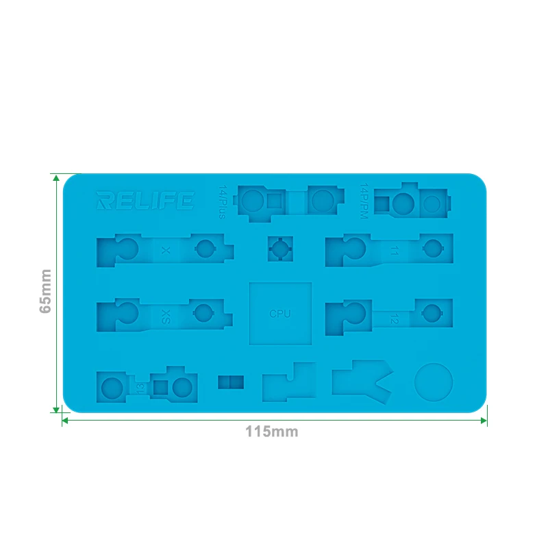 Mini insulation pad CPU IC BGA Reballing Pad CPU Fingerprint Face ID Cable soldering dissolder fixture for iPhone X to 14Pro Max