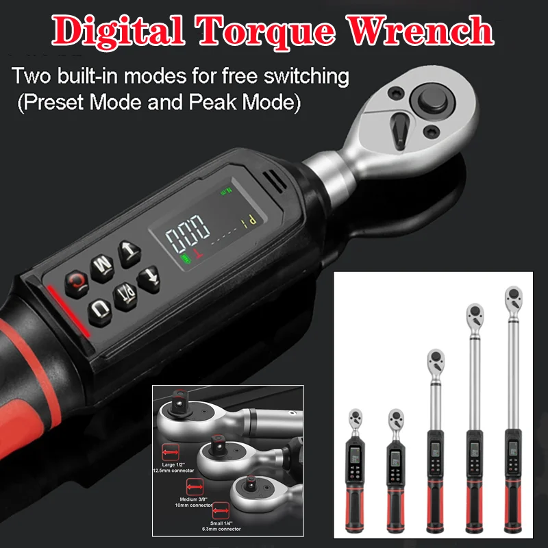 

Electronic Digital Display High Precision Torque Wrench for Bike Motorcycles Automotive Wrench Tool Repair Hand Tools