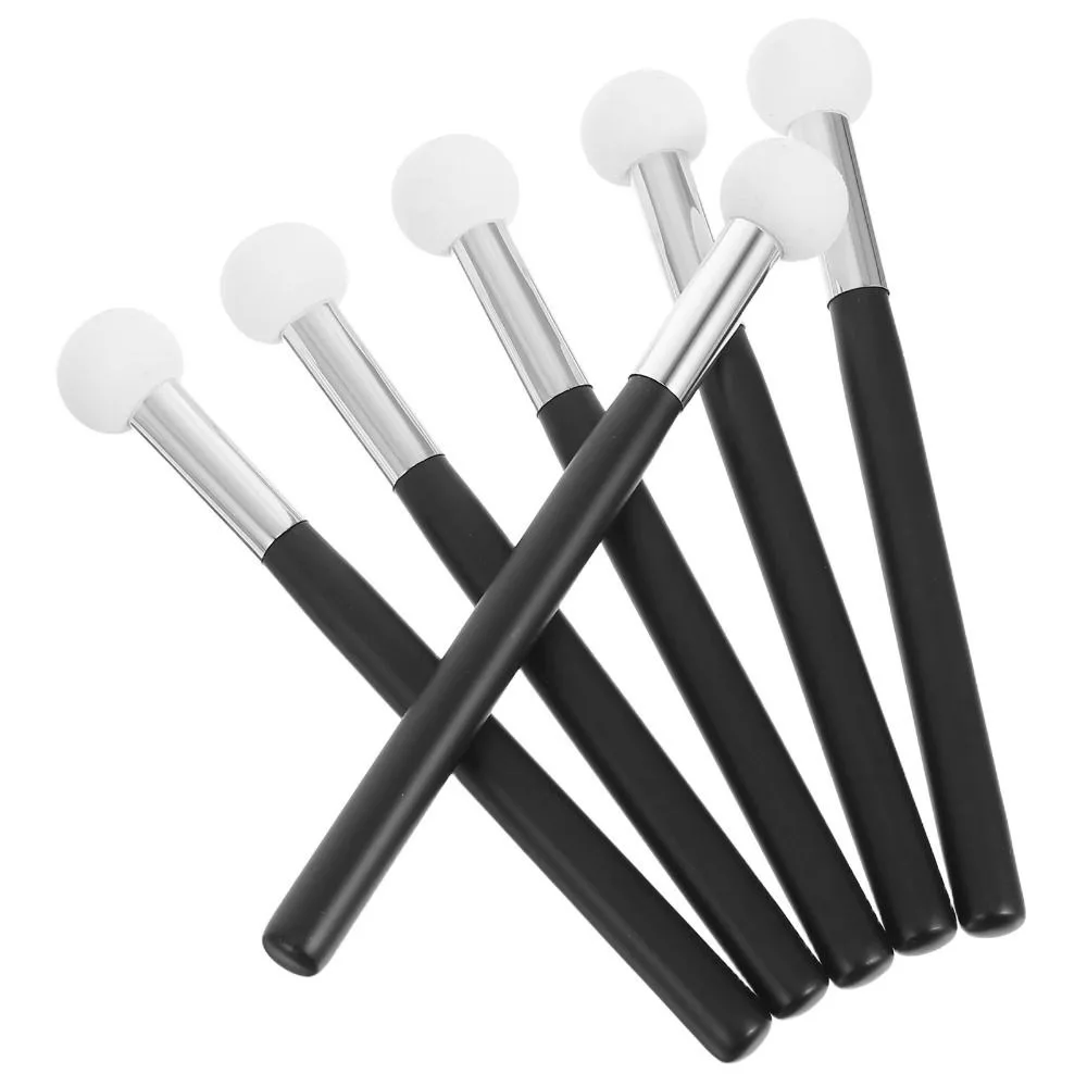 8Pcs Reusable Mushroom Head Cosmetic Brush Ergonomic Handle Soft Sponge Art Brushes DIY Craft Non-Slip Makeup Sponge Applicator