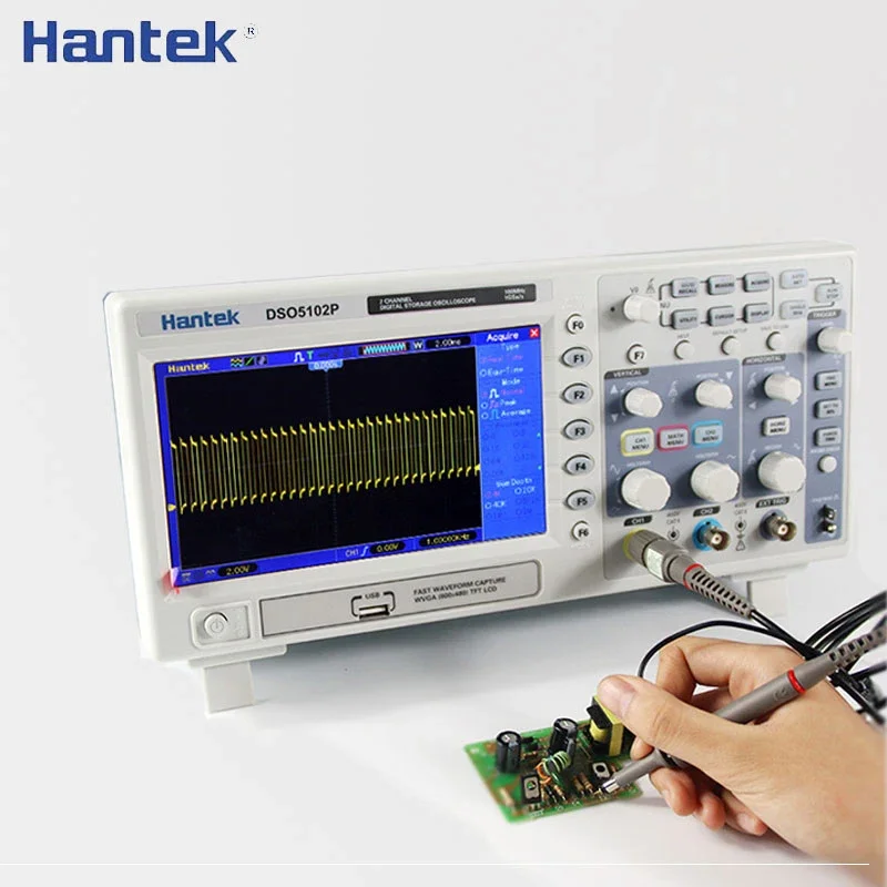 Hantek 3in1 Digital Oscilloscope+Waveform Generator+Multimeter USB Portable 2 Channels 40mhz 70mhz Multifunction Test Meter