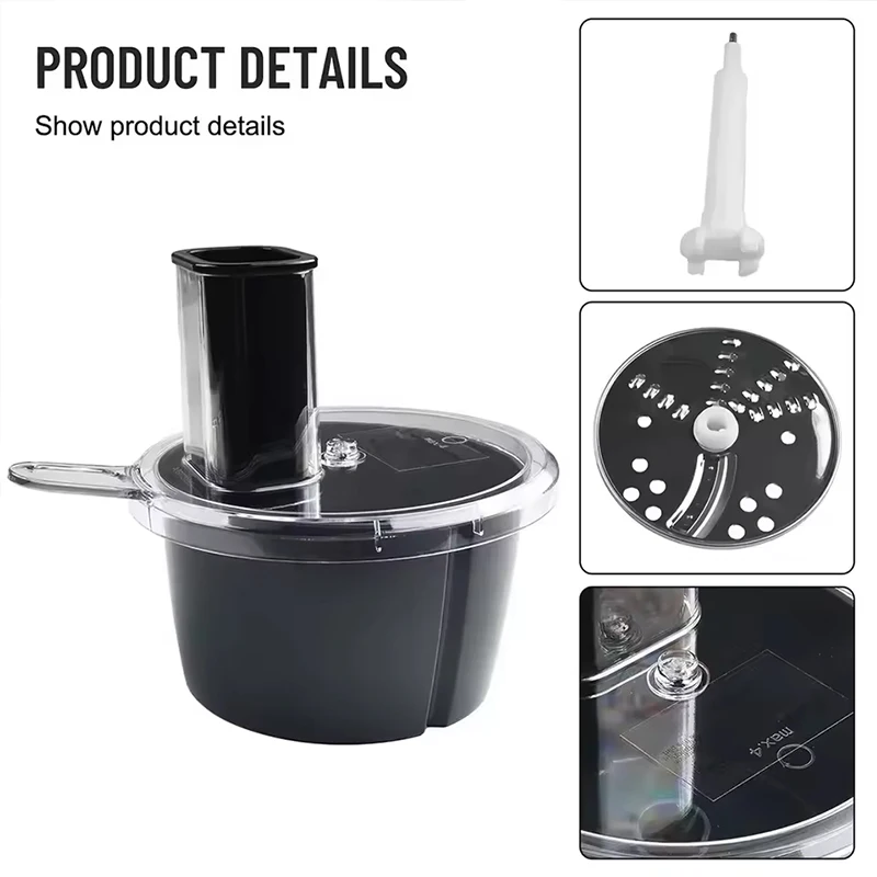 ﻿ Food Container Vegetable Cutter Mixer Kit For Thermomix TM5 TM6 Blender Slicings Shreddings Disc Accessory Replacement Part