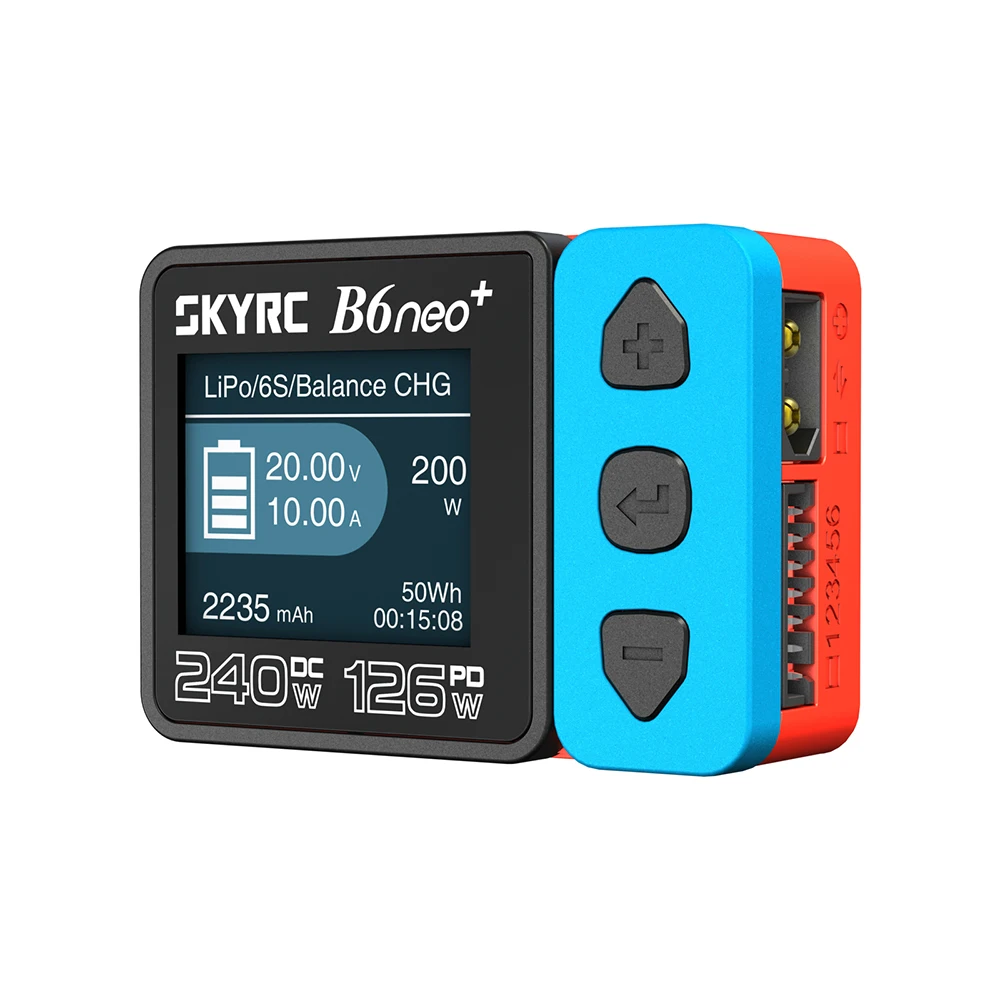 SKYRC B6neo+ Slimme Oplader High Power DC240W PD126W LiPo Batterij Balans Oplader Ontlader