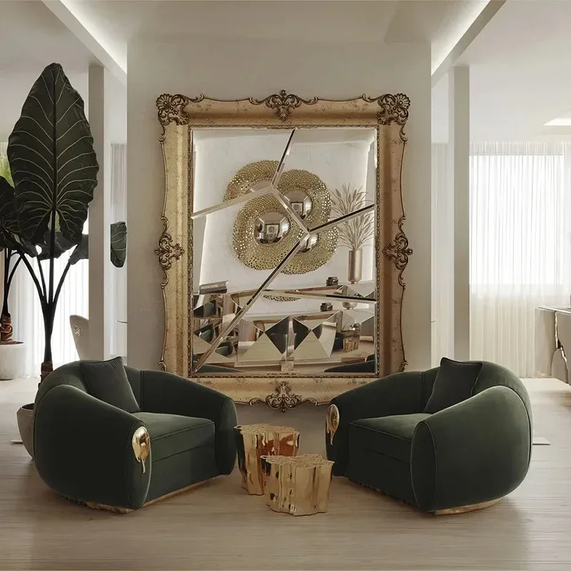 

Light luxury modern simple movable living room table