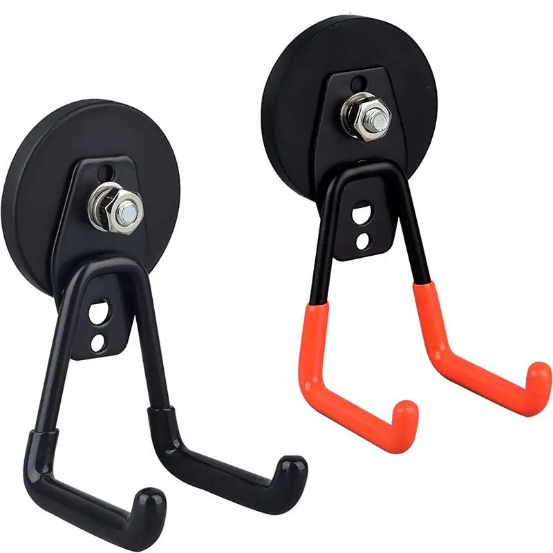 [E] Strong Magnet Garage Hook Nail Free Installation Load-Bearing Anti Slip Waterproof Suitable For Gardening Tools 43mm