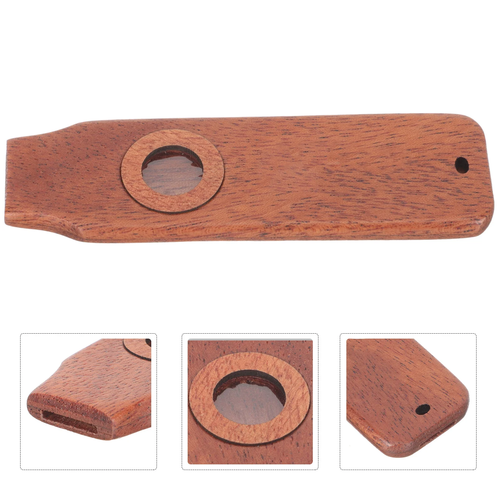 

1Set Wood Kazoo High Grade Musical Instrument Beginner Friendly Guitar Partner Kids Music Lover Kazoo Instrument