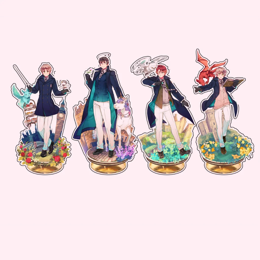 Anime APH Acrylic Stand Doll Italy Germany France China Figure Model Plate Cosplay Toy for Gift