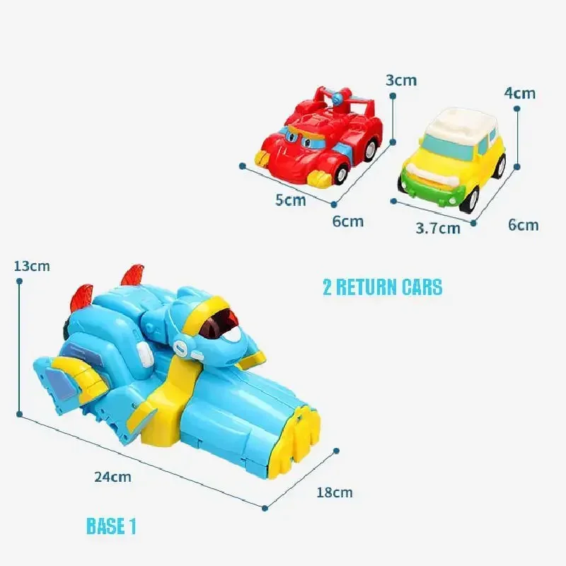 New Hot Car Deformation Gogo Dino Action Map Release Base Rex / Ping / Tomo Children Transformation Dinosaur Toy Children Gift