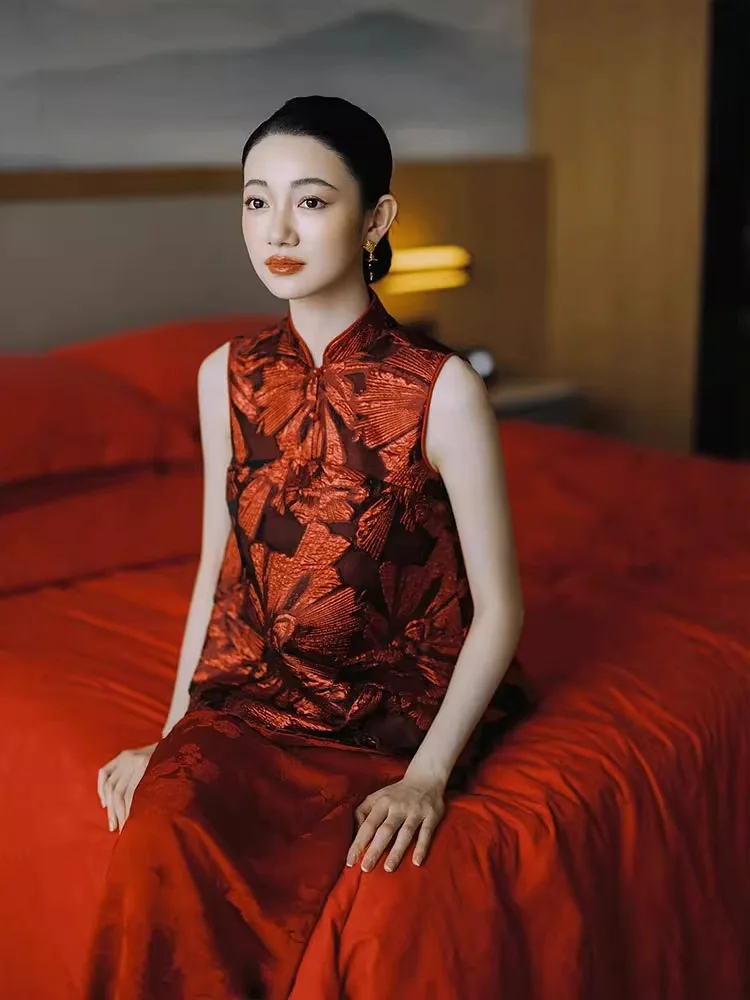 

Red Wedding Suit Set New Chinese Sle Bridal Drinking Ceremony Clothes Summer 2025 Morning Robe Faionable Women'...