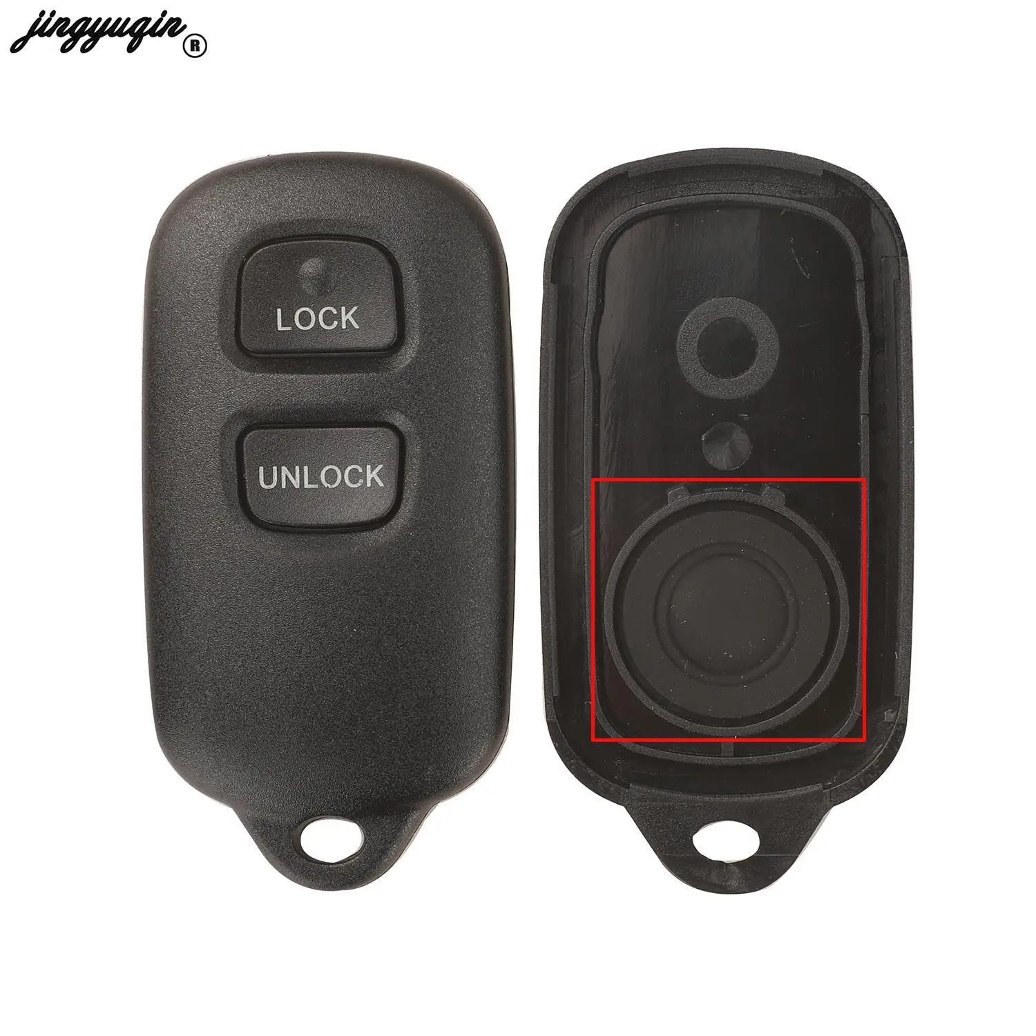 jingyuqin for Toyota Sequoia 4-Runner 4Runner 2003-2008 Keyless replacement 3+1/2+1 buttons panic keyless remote control housing