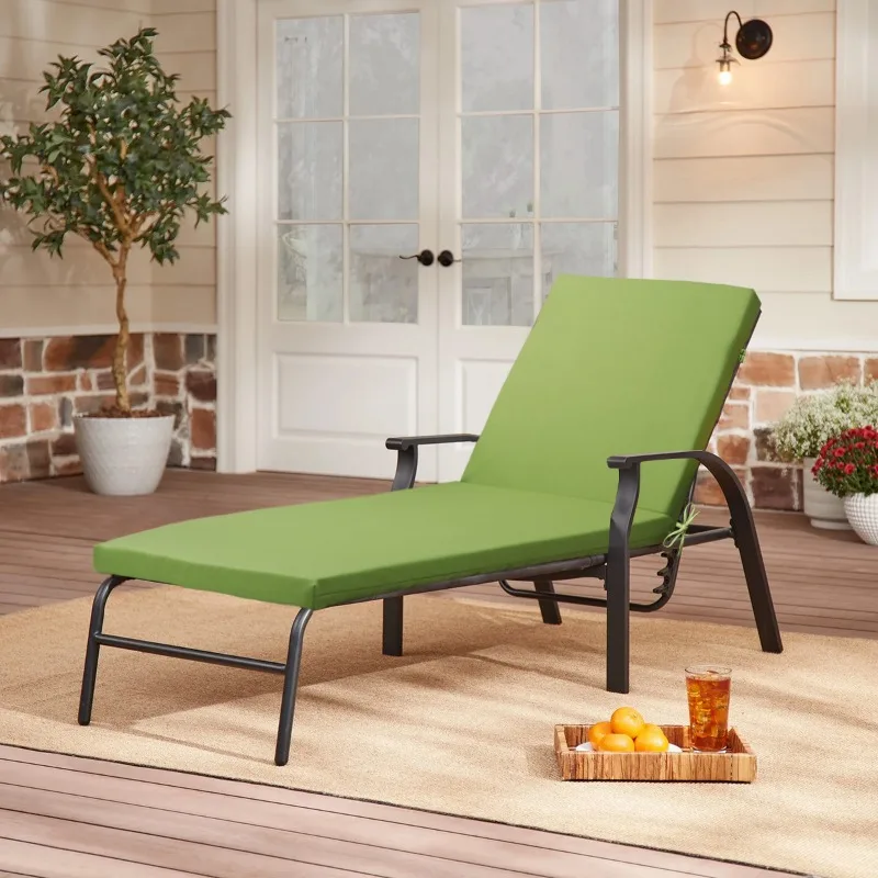 Outdoor Sun Protection Water Repellent Seat Cushion Patio Poolside Rattan Lounge Chair Pad  Integrated Seat Back Cushions