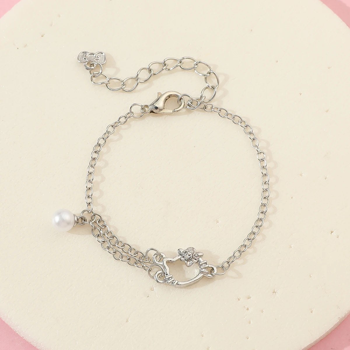 سوار مرحبا كيتي مصنوع يدويًا ، هدية بسيطة ومتعددة الاستخدامات للأصدقاء والصديقات ، عبر سانريو