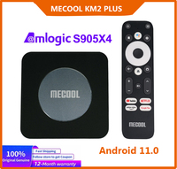 Mecool KM2 Plus 4K ATV Box with Amlogic S905X4 Android 11 TV Box Google Netflix Certified 2GB 16GB Support 4K USB3.0 SPDIF BT5.0