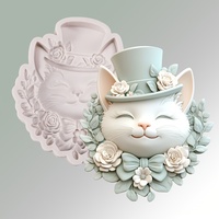 Silicone Cat Mold for Fondant, Soft Candy - DIY Tools for Thanksgiving, Valentine's Day, Mother's Day Crafts, DIY Crafts