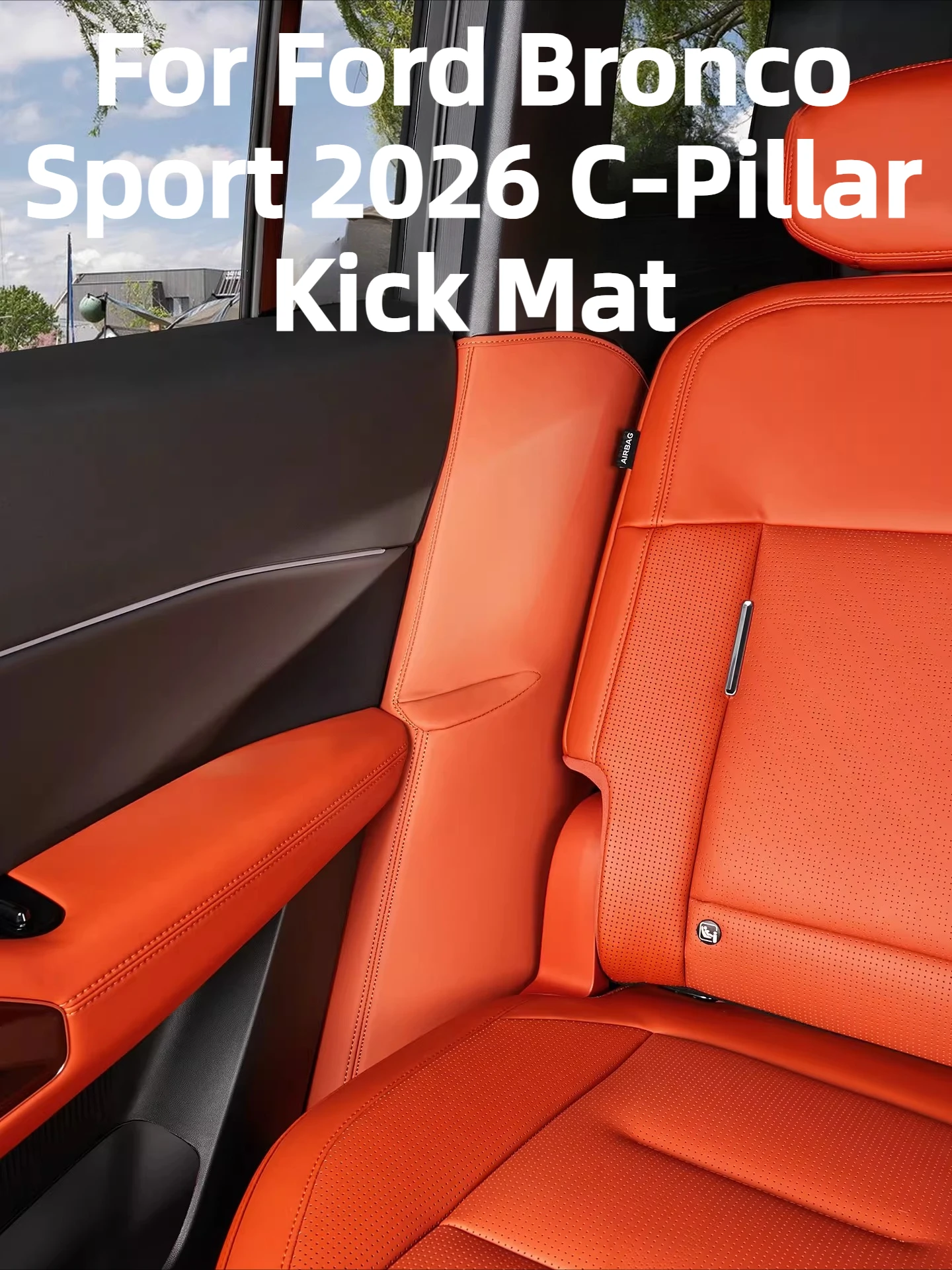 For Ford Bronco Sport/Bronco Basecamp C-pillar kick pad second row seat side protection pads dirt resistant and wear-resistant