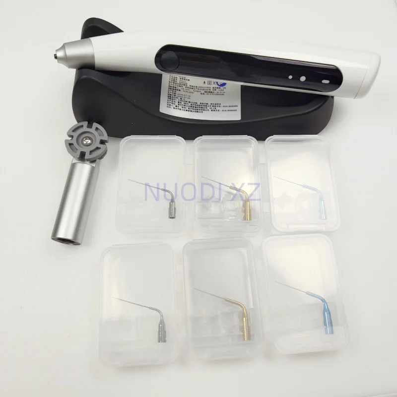 Dental Ultra X Cordless Endodontic Ultrasonic Activator with 6 Tips For Root Canal Treatment Endodontic Scaling Dentistry Tool