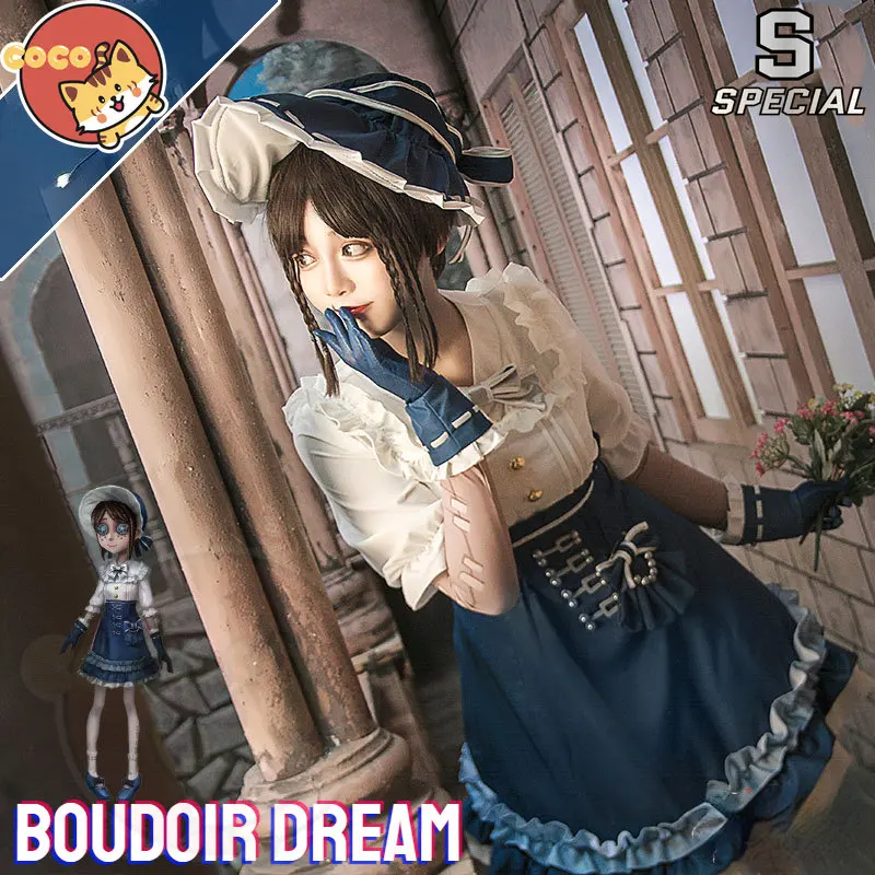 CoCos-S Game Identity V Boudoir Dream Gardener Cosplay Costume Identity V Emma Woods Boudoir Dream Costume and Coaplay Wig