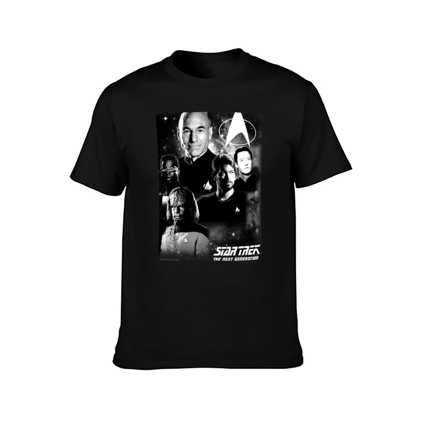 Star Trek Next Generation Character Collage Poster T-Shirt funny t shirts cotton T-Shirt