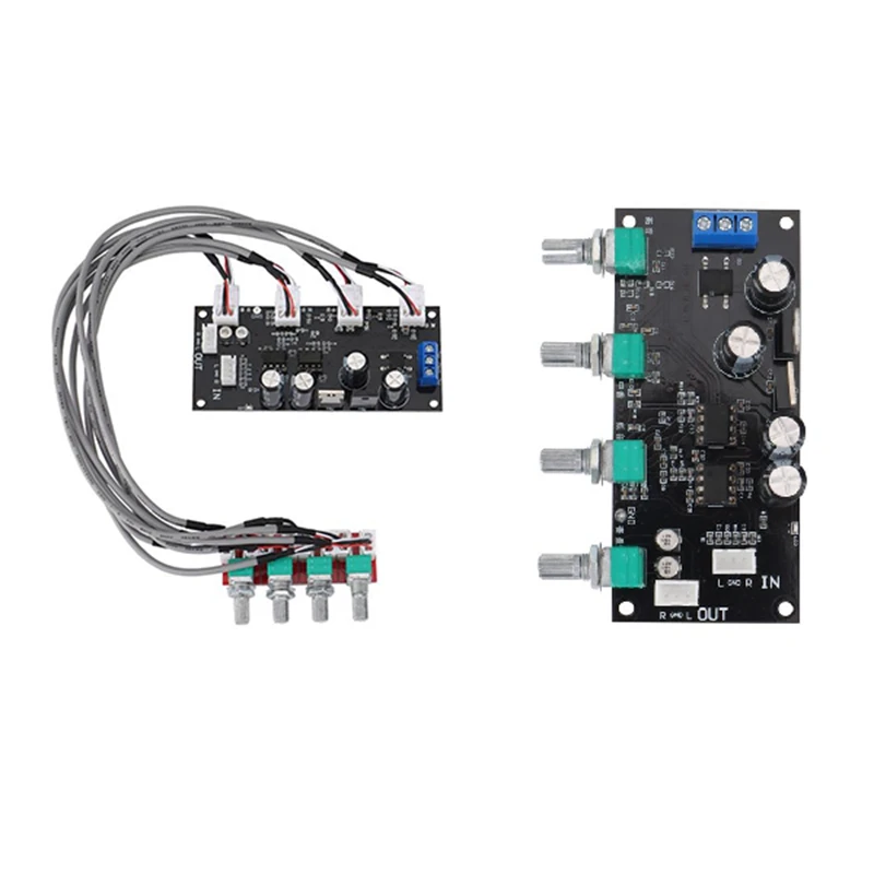 

A39Q-NE5532 Amplifier Tone Preamp Board Treble Bass Midrange Volume Tone Control Adjustment Pre-Amplifier