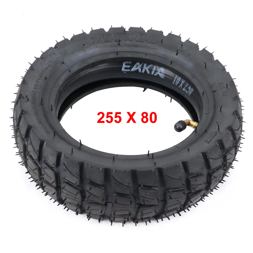 255x80 Tire Inner and Outer Tyre for Electric Scooter Zero 10x Dualtron KuGoo M4 Upgrade 10 Inch 10x3.0 80/65-6 Off Road Tire