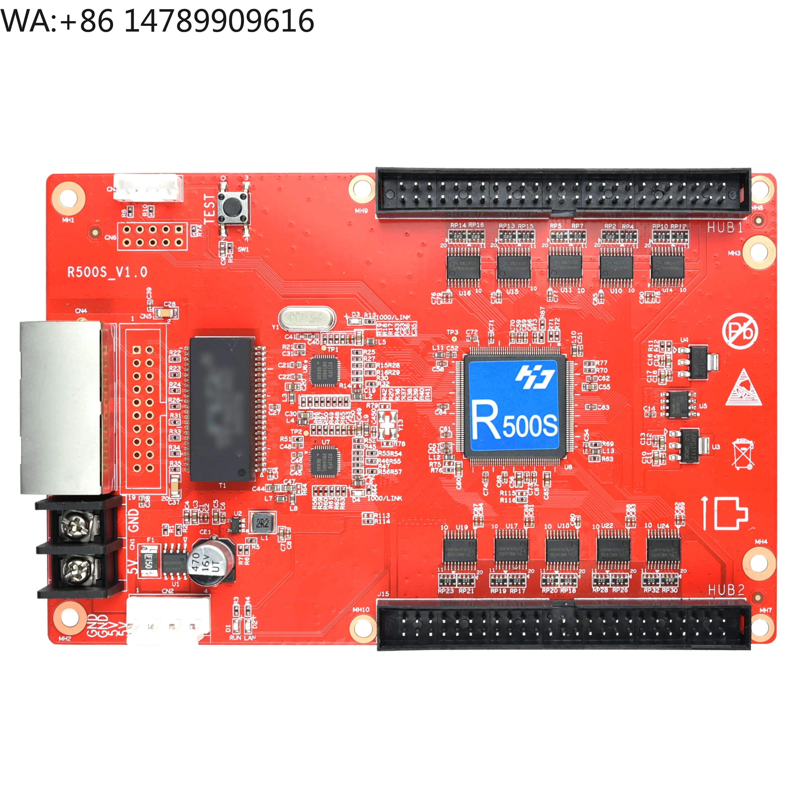 HUIDU HD-R500S Full Color Led Display Screen Receiving Card 50PIN HUB Receiving Card