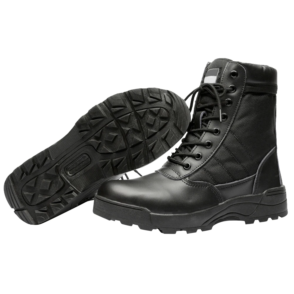 Desert Combat Boots Lace Up Outdoor Hiking Boots Breathable Hunting Training Boots High-top Lightweight Non-Slip for Men