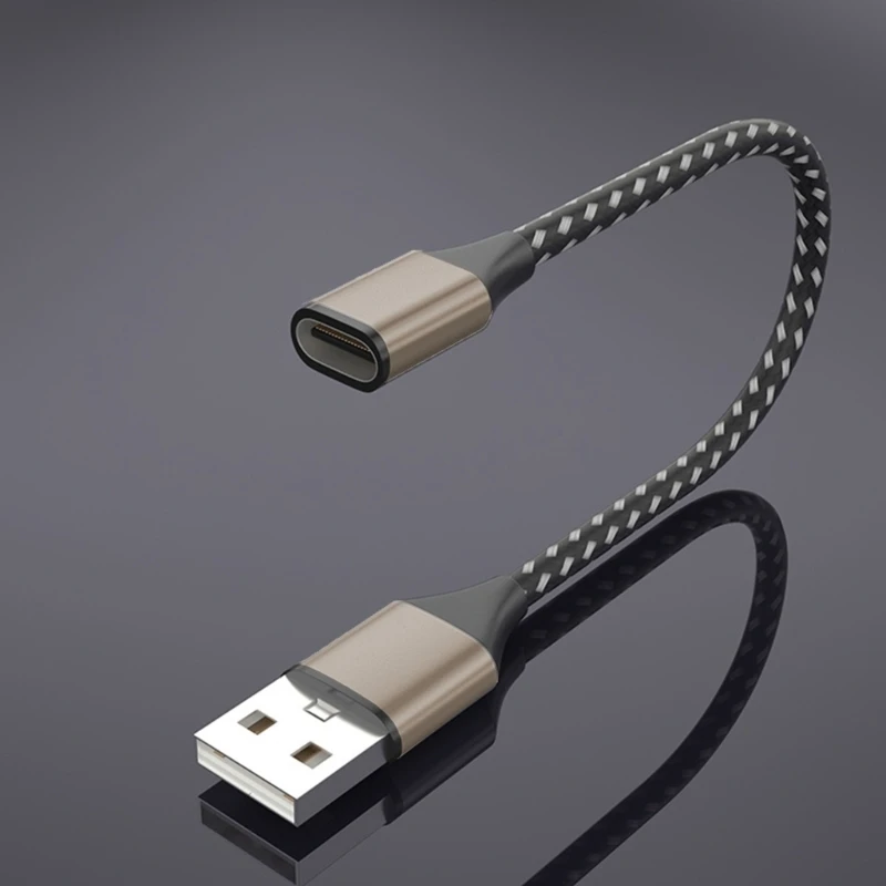 USB C Extension Cable Type C Female to USB 2.0 Male Extender Converter Data Transfer Adapter for Phone Laptop