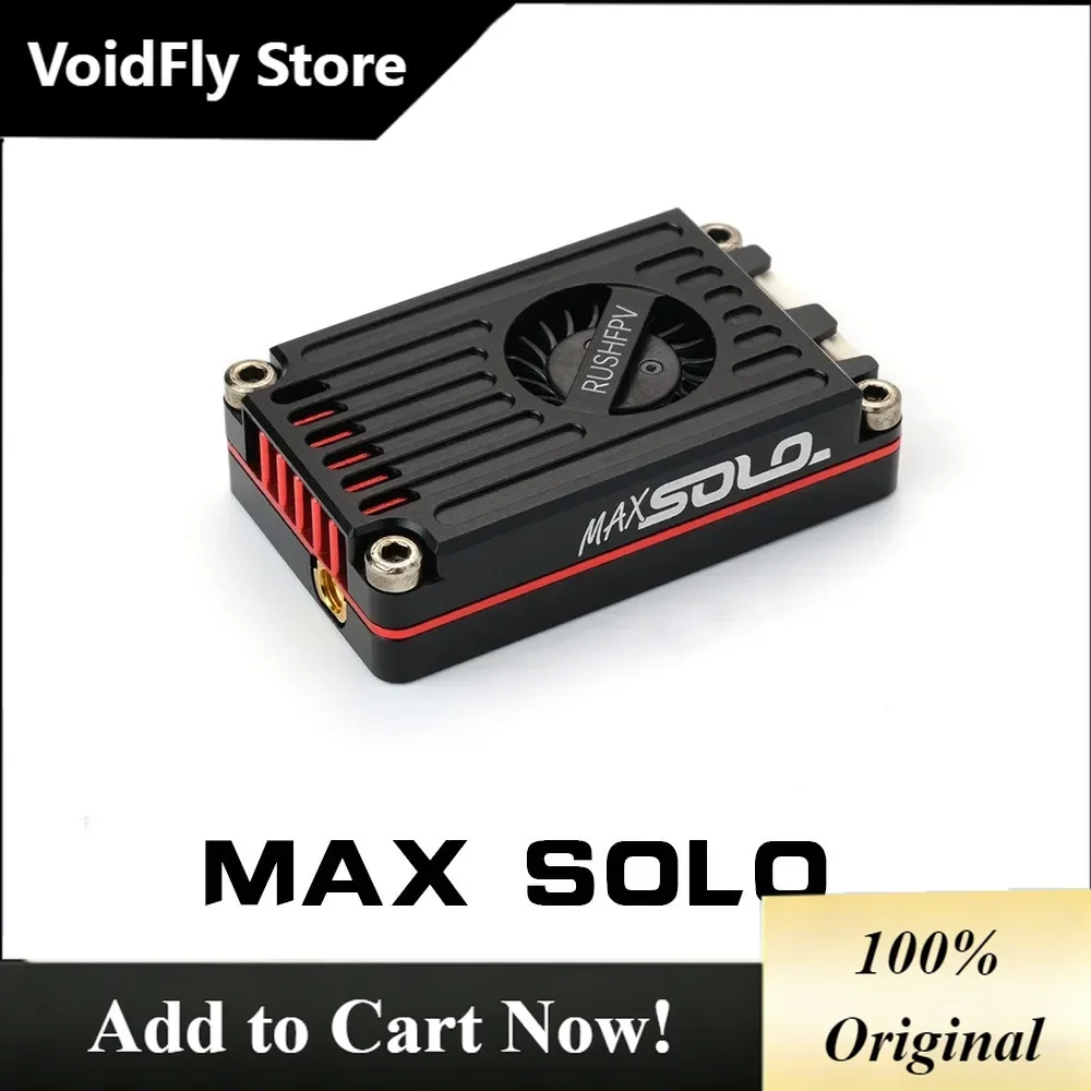 VoidFly RUSH MAX Solo Tank 5.8-6Ghz VTX Video Transmitter CNC 2.5W Built-in Microphone Heat Dissipation fan For Long Rang RC FPV