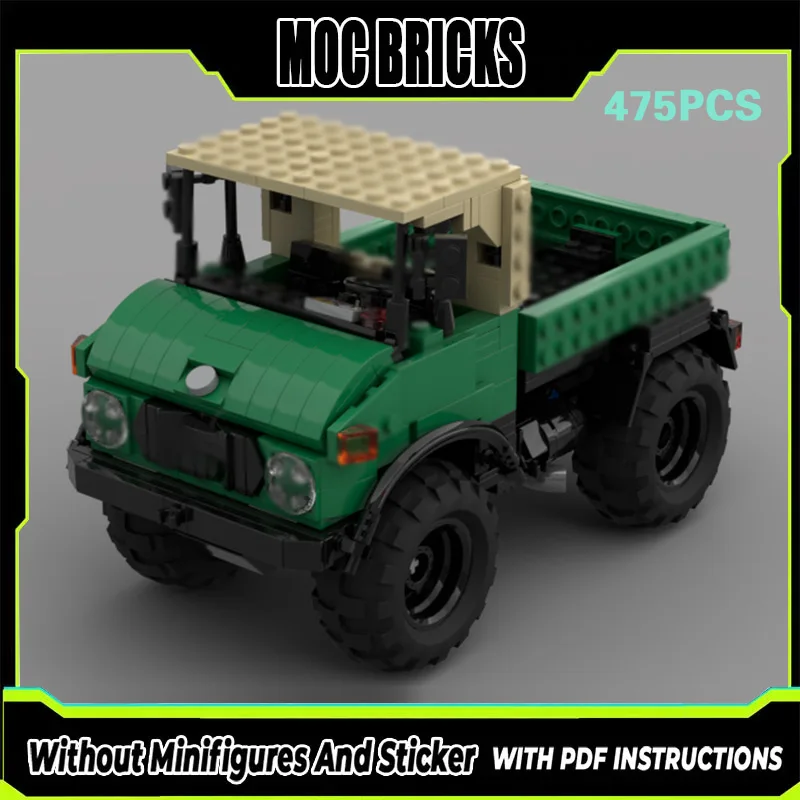 

City Car Model MOC Building Bricks Commercial Off-Road Truck Modular Technology Gifts Holiday Assemble Children Toys Suit