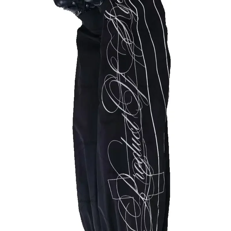 Pantaloni larghi hip-hop con lettera americana Abbigliamento uomo Pantaloni sportivi casual Pantaloni sportivi Donna Harajuku Streetwear Pantaloni sportivi coppia gotica