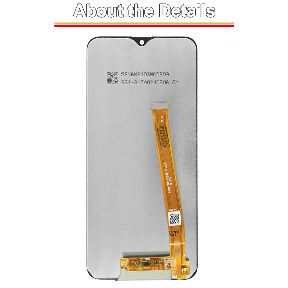 Nowy wyświetlacz LCD do Samsung Galaxy A20e Ekran dotykowy Digitizer Zamiennik do telefonu Samsung A20e A202F A202K z ramką — zdjęcie produktu 3