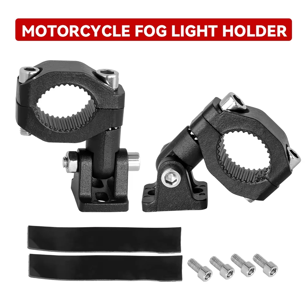 

Auxiliary Led Motorcycle Lights Bracket Moto Spotlights Holder Motorcycle Headlight Support Fronnt Fork Bracket Clamp Fixation