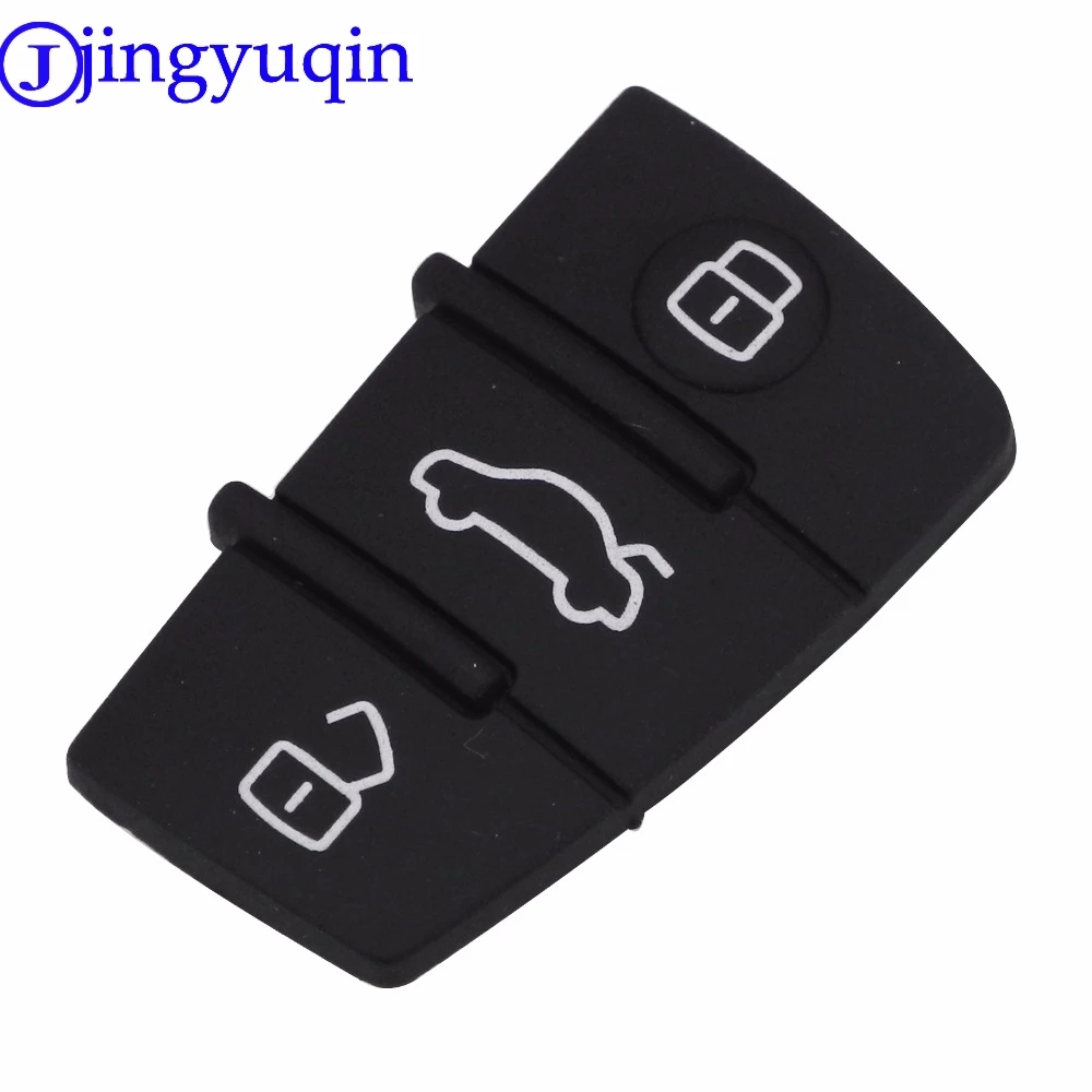 Jingyuqin para audi chave pad 2/3 botão substituição remoto chave escudo fob capa almofadas de reparo para audi a3 a4 a5 a6 a8 q5 q7 tt