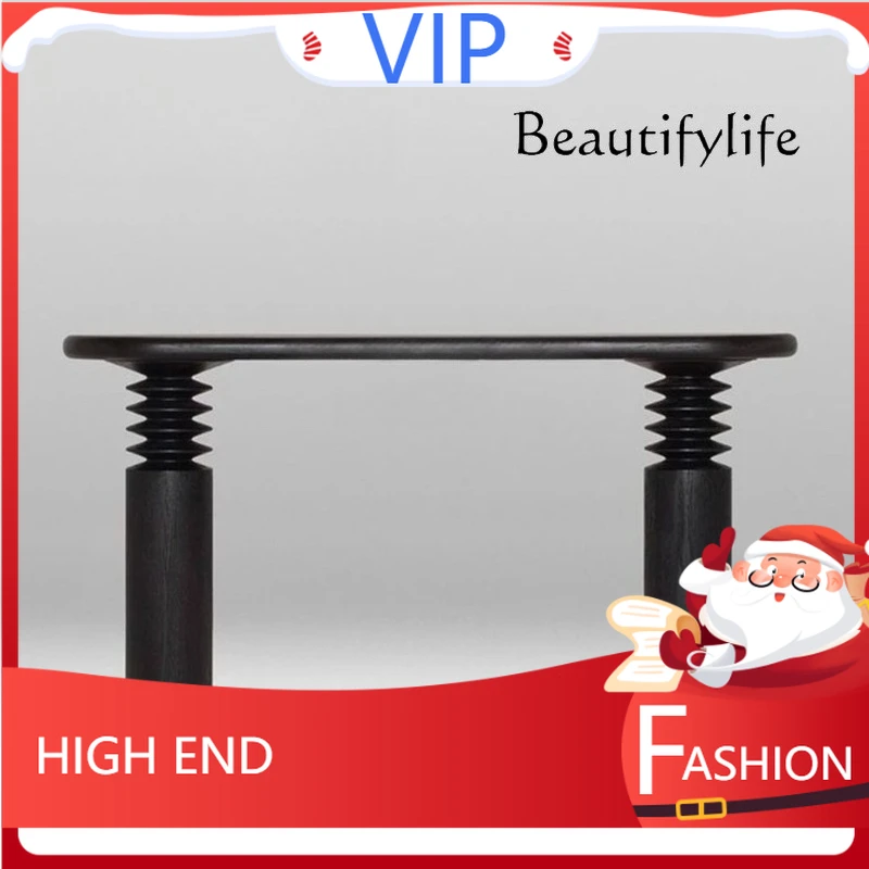 YY مصمم الحد الأدنى من العصور الوسطى الإبداعية شوان غوان تاي الرماد الإيطالي الخشب ضوء الممر الفاخر نهاية عرض الجدول تخزين حالة طويلة