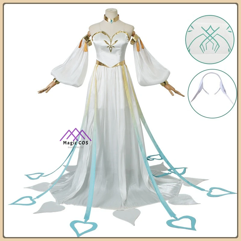 

Genshin Impact Greater Lord Rukkhadevata Cosplay Costume Anime Style Divine Robe Full Set Anime Outfit for Women Comic Con Party