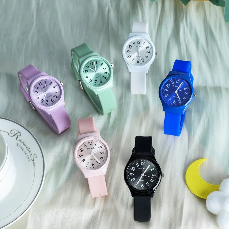 

Модные детские кварцевые наручные часы, женские повседневные детские студенческие экзаменационные наручные часы Montre Femme, часы Reloj, часы с защитой от падения