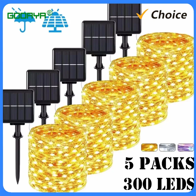 

32M Solar LED Light Outdoor Festoon Lamp Garden Fairy Light String Led Twinkle Waterproof Lamp Christmas Garland Yard Decoration