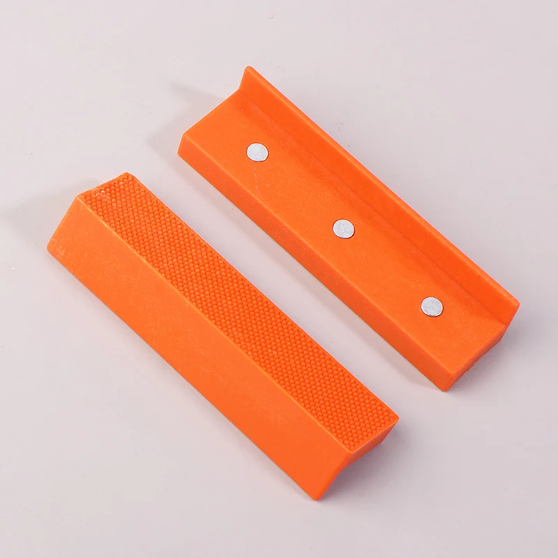 2pcs 4 Inch Magnetic Soft Pad Jaw Rubber For Metal Vise Bench Machine Tools For Metal Vise Bench Machine Tools