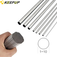 316 stainless steel capillary tubing super fine Small caliber thin wall hollow round pipe OD 1 1.2 1.3 1.6 2 3 4 5 6 7 8 9 10 mm