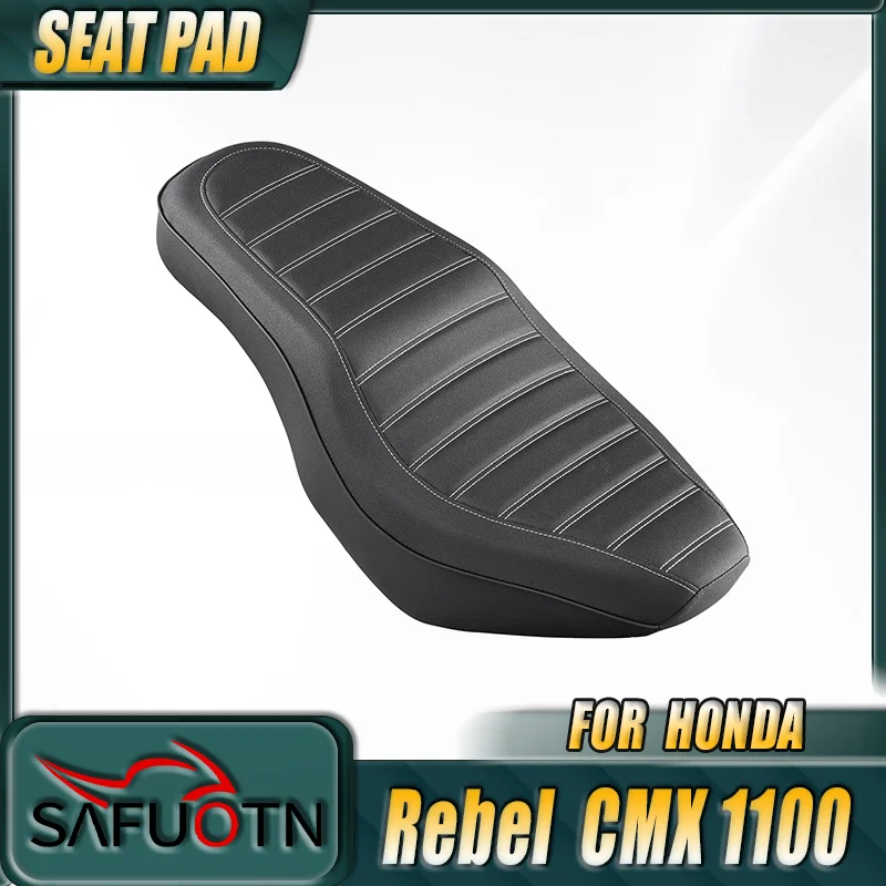 One Piece Retro Seat Cushion For Honda Rebel CM CMX 1100 2021 2022 2023 2024 2025 2026 Front Driver Rear Passenger Seat Cover
