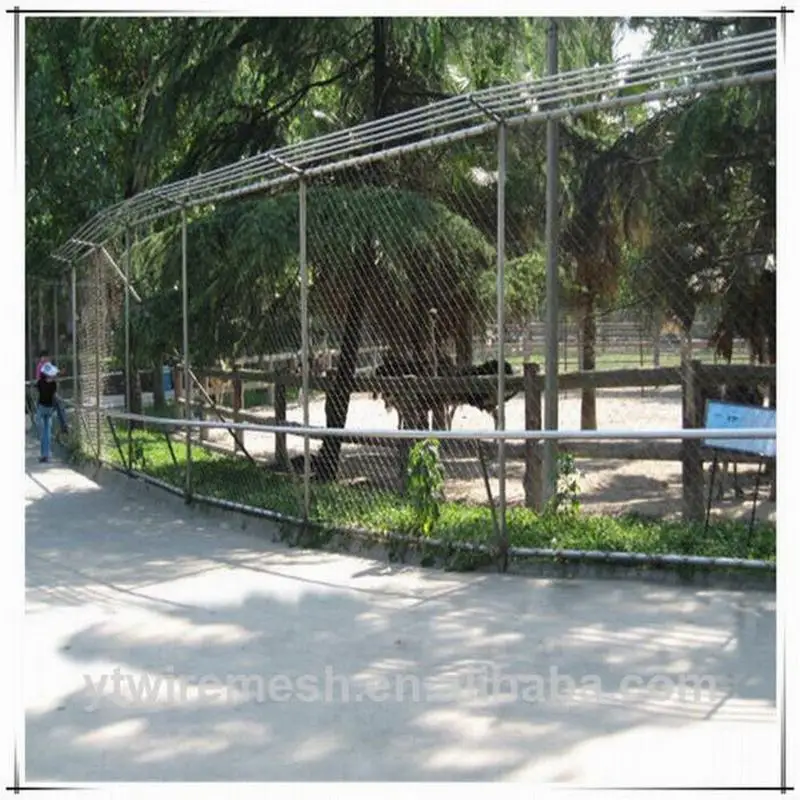 Stainless Steel Aviary Mesh Good Aesthetic Zoo Fencing For Zoological Garden