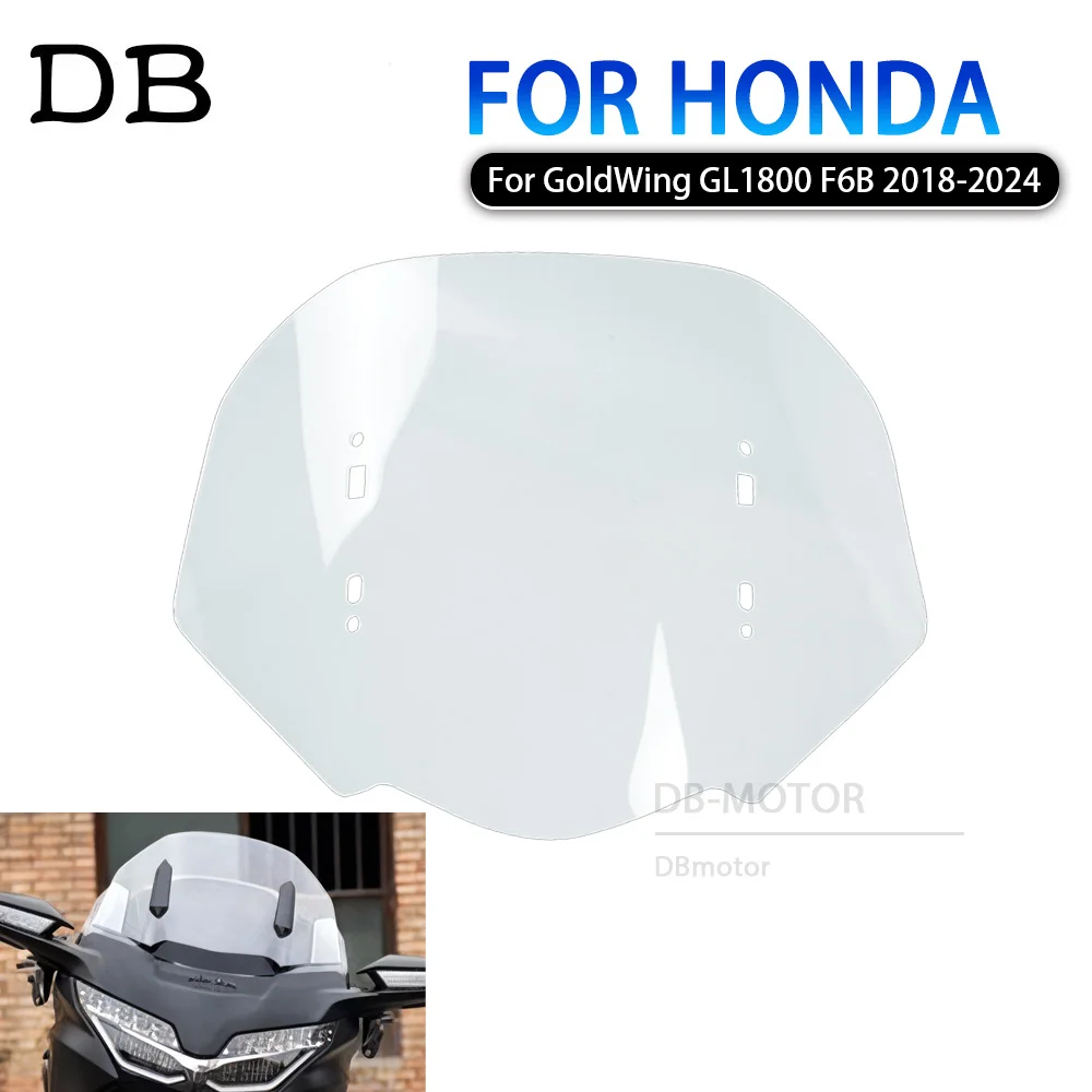 

Windscreen 15.5 inch Hardened Anti-Fog Windshield Extension Spoiler GL 1800 Gold Wing Fit For HONDA GL1800 Goldwing 2018 - 2024